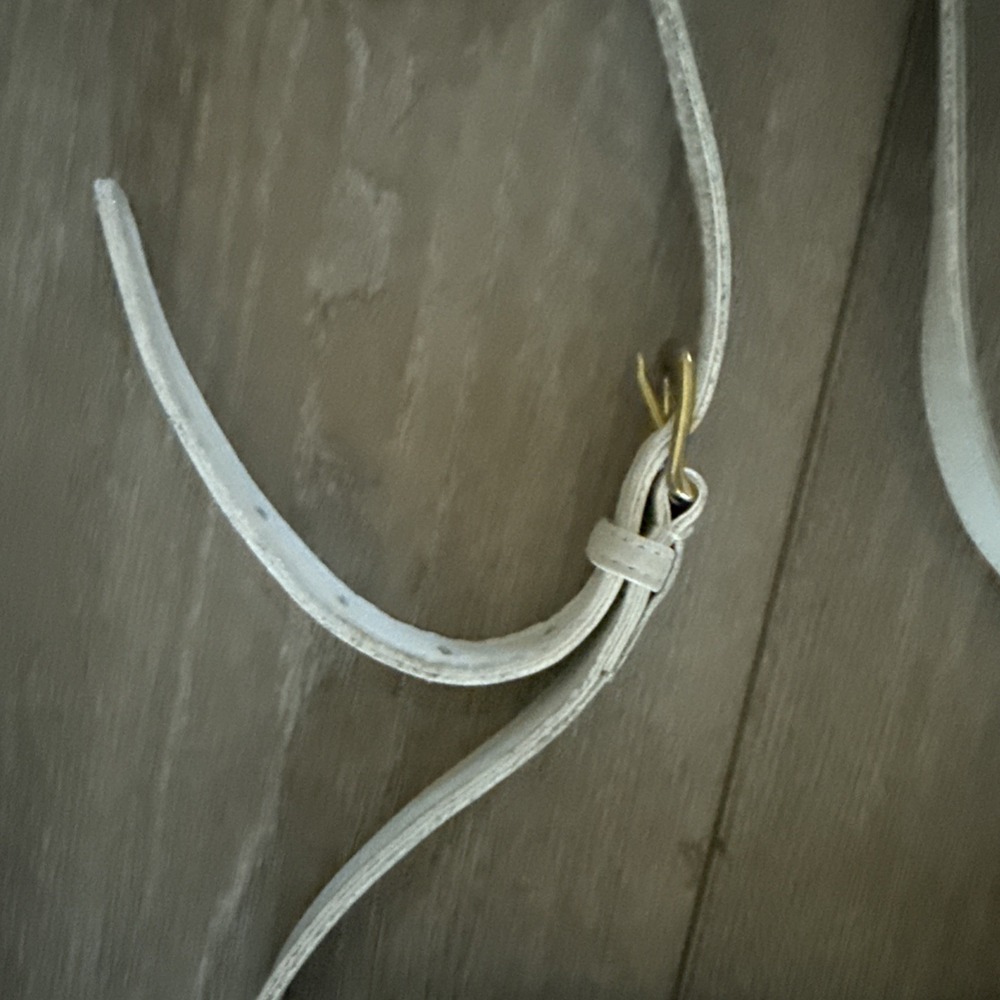Vintage Coach Bone White Leather Bleecker Bucket Shoulder Bag **READ - Picture 8 of 9